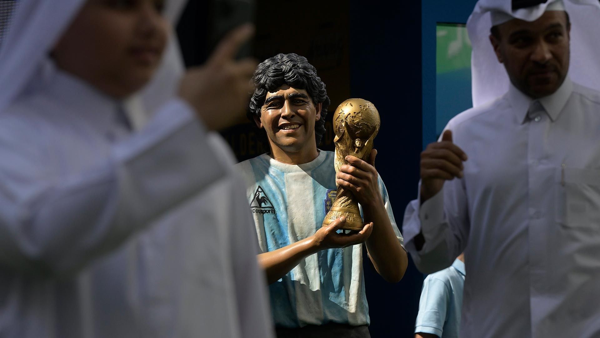 Rinden homenaje a Maradona durante Mundial de Qatar 2022