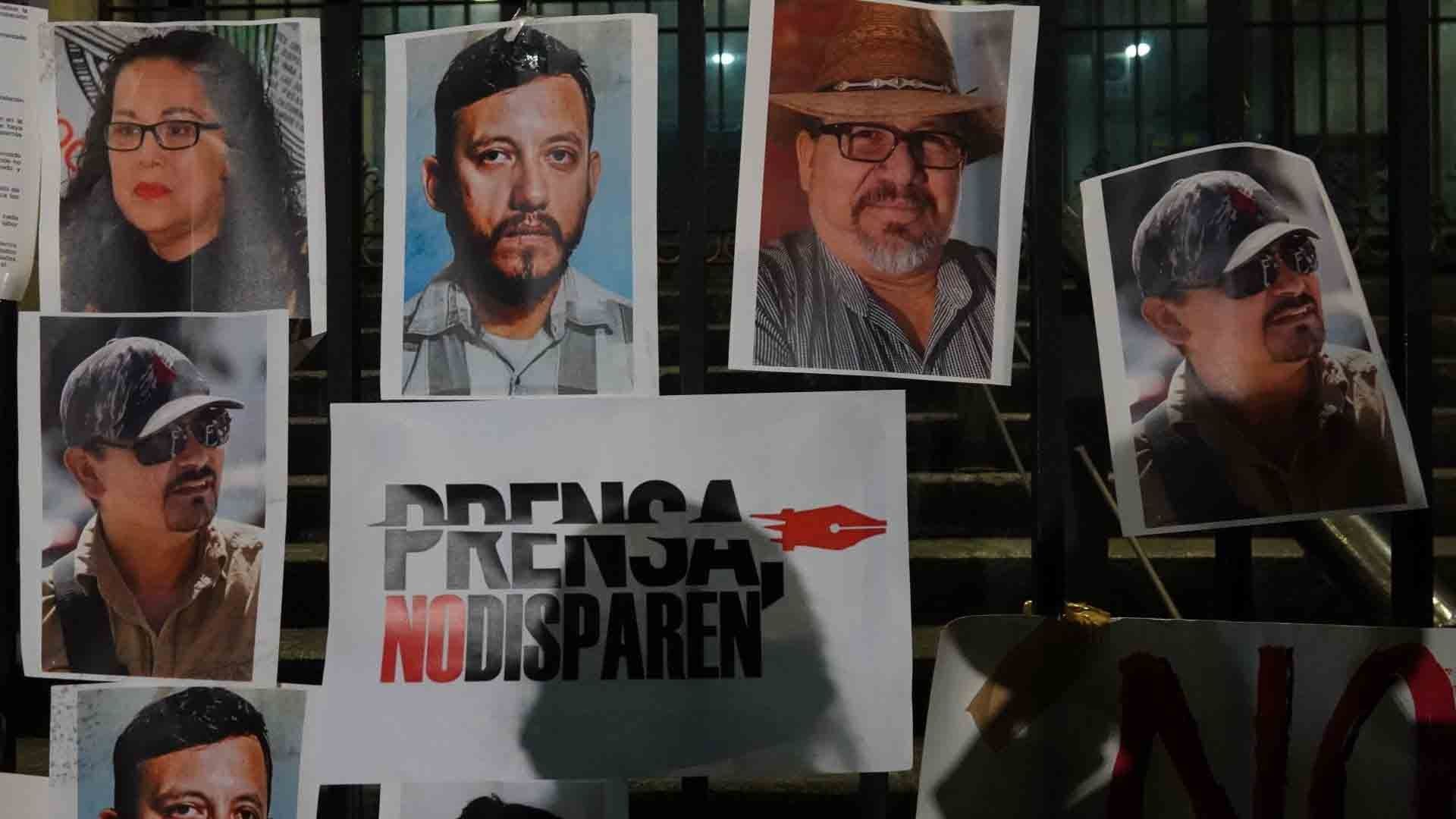 Protesta de Periodistas por asesinatos en México en 2022