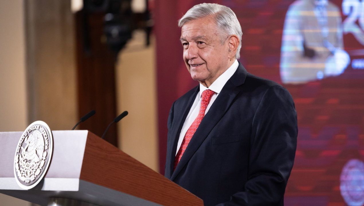 El presidente Andrés Manuel López Obrador (AMLO) presentó su conferencia mañanera en Palacio Nacional