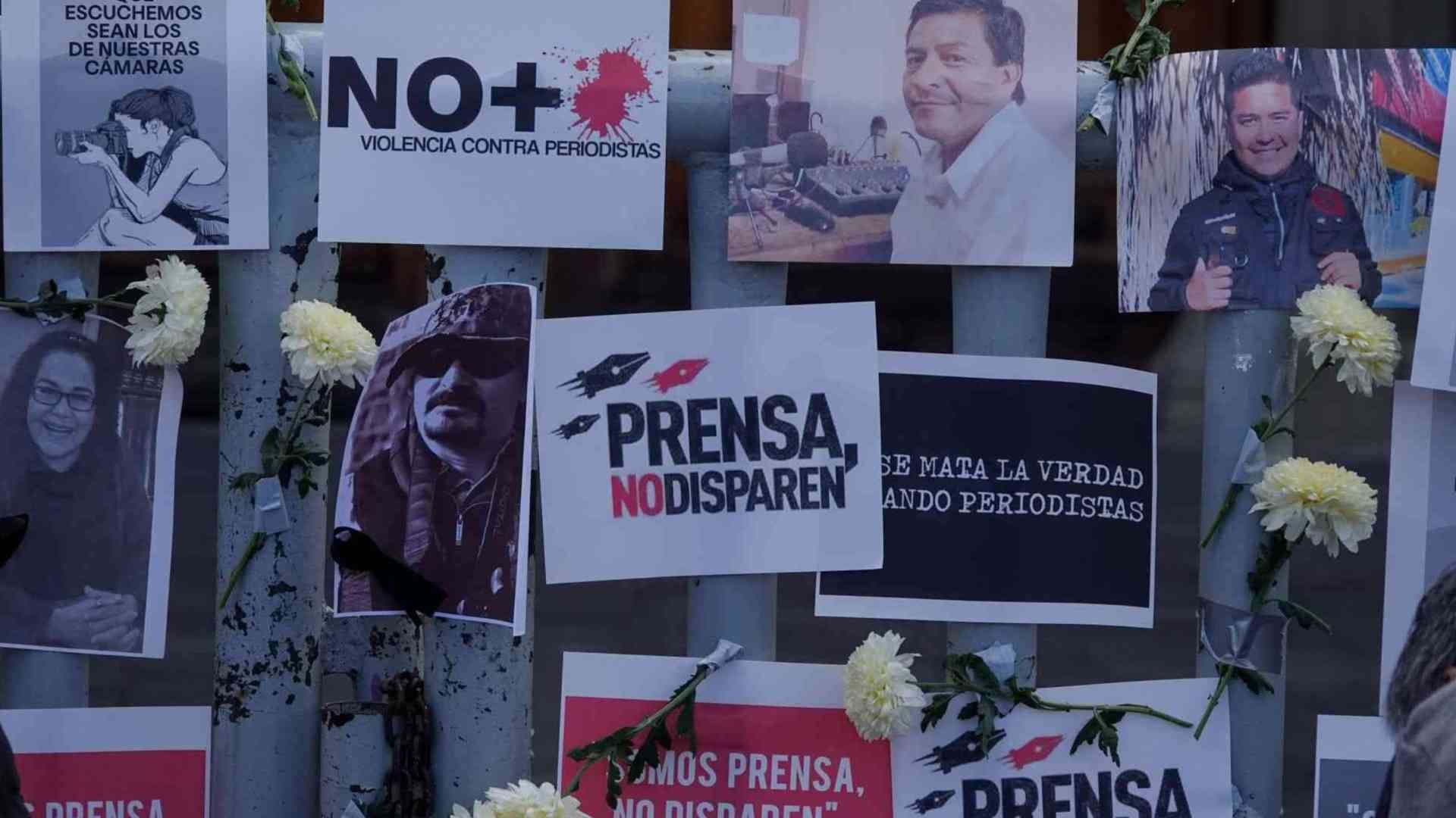 Memorial para periodistas asesinados en México