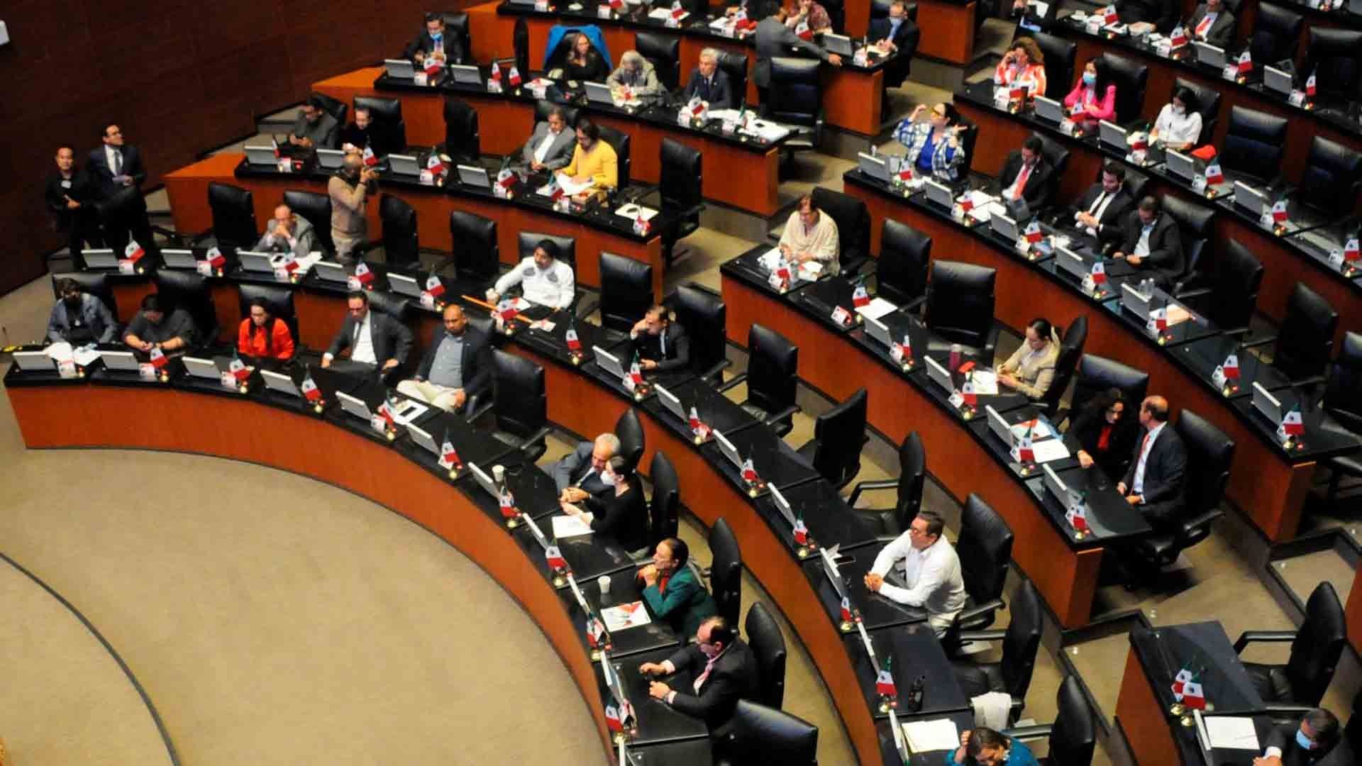 Pleno del Senado de la República durante sesión ordinaria 