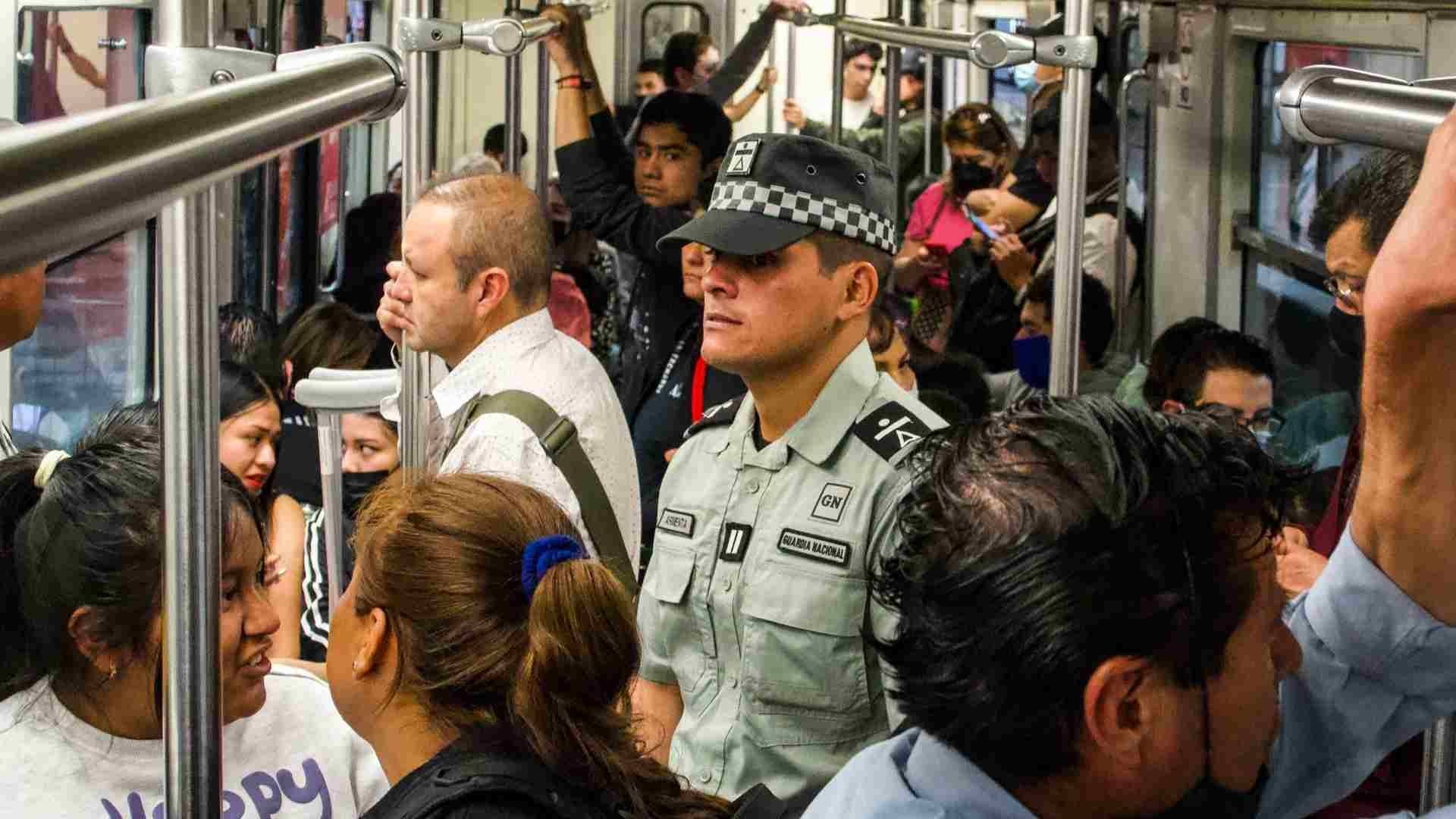 Elementos de la Guardia Nacional vigilarán el metro