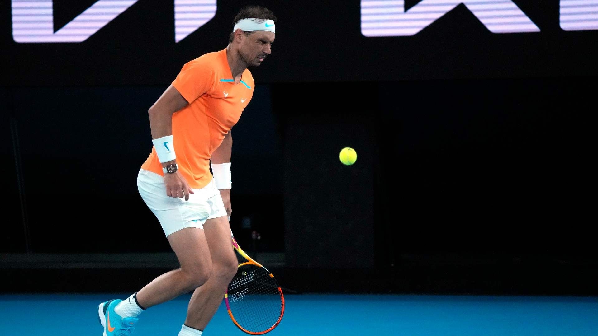 Rafael Nadal se lesionó la cadera en el Abierto de Australia