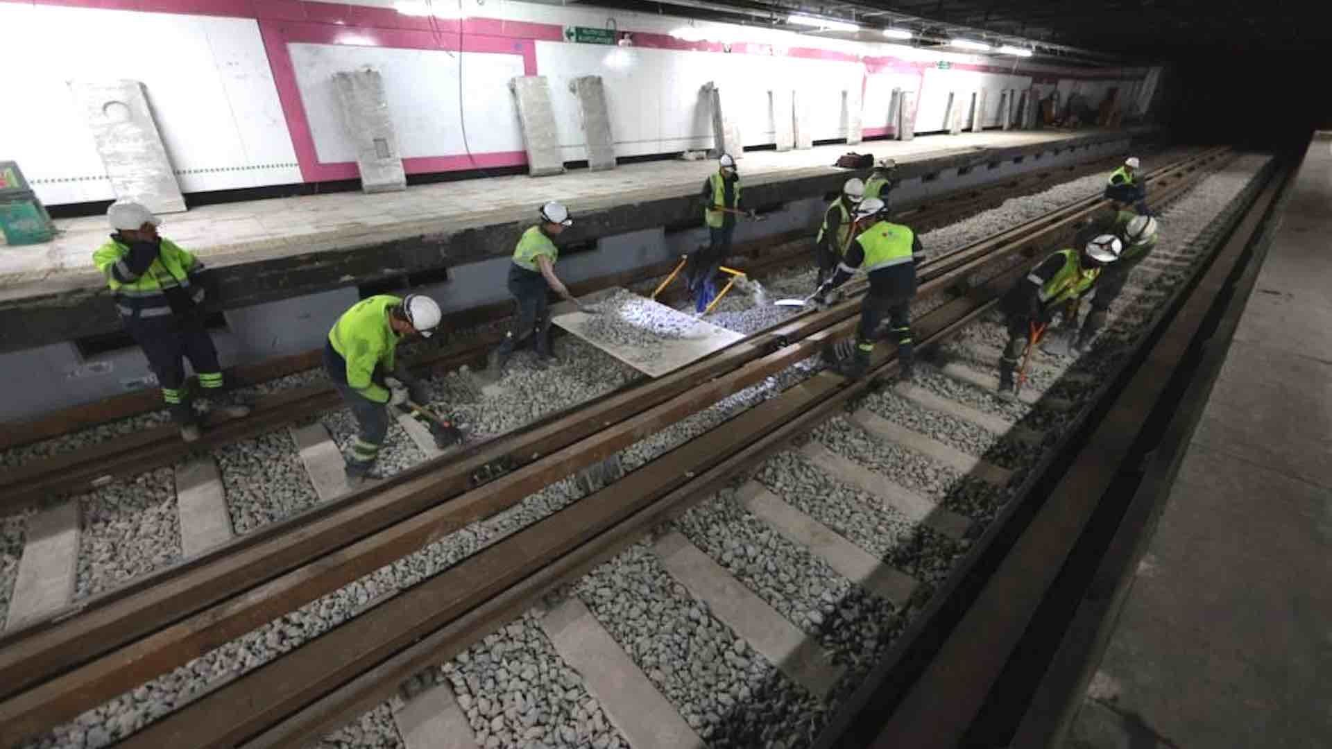 El proceso de modernización de la Línea 1 del Metro se dividió en 3 etapas 