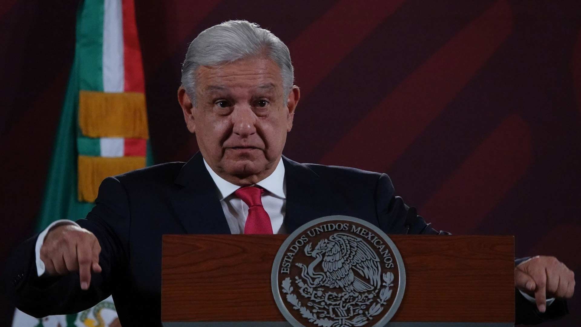 López Obrador en su tradicional conferencia matutina el 28 de marzo de 2023 en Palacio Nacional