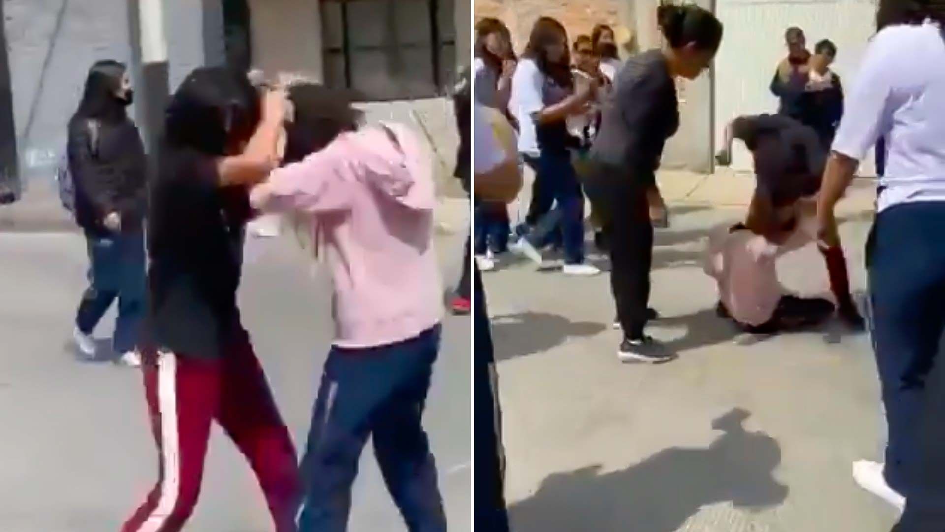 Video: Adultas apoyan pelea entre alumnas en Celaya 