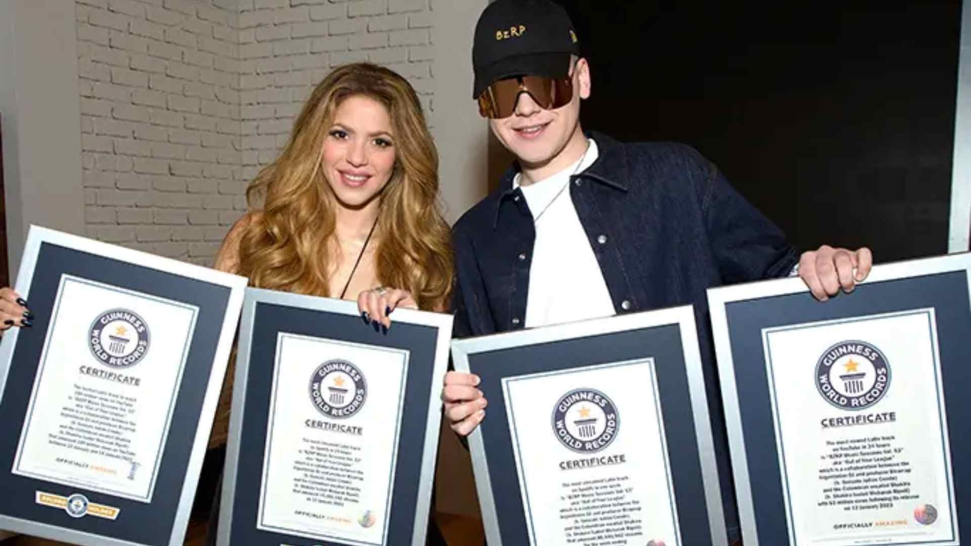 Shakira y Bizarrap obtienen Récord Guinness por ‘Music Sessions #53'