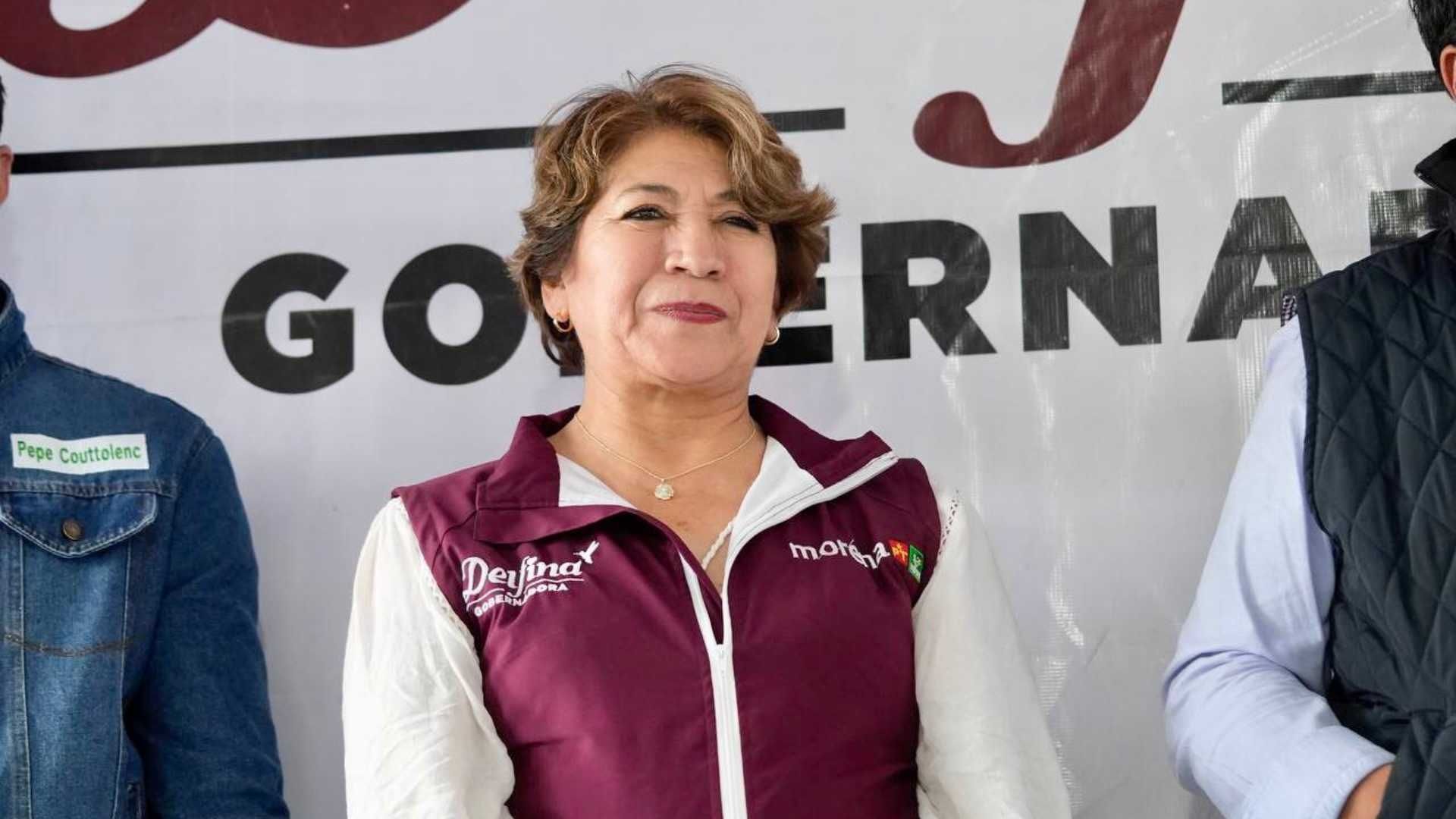 Delfina Gómez, candidata de Morena, PT, PVEM