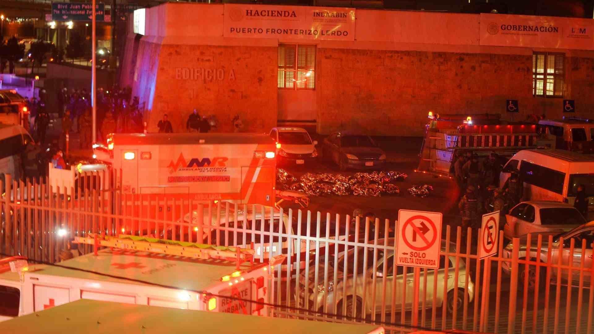 Incendio en estación migratoria de Ciudad Juárez