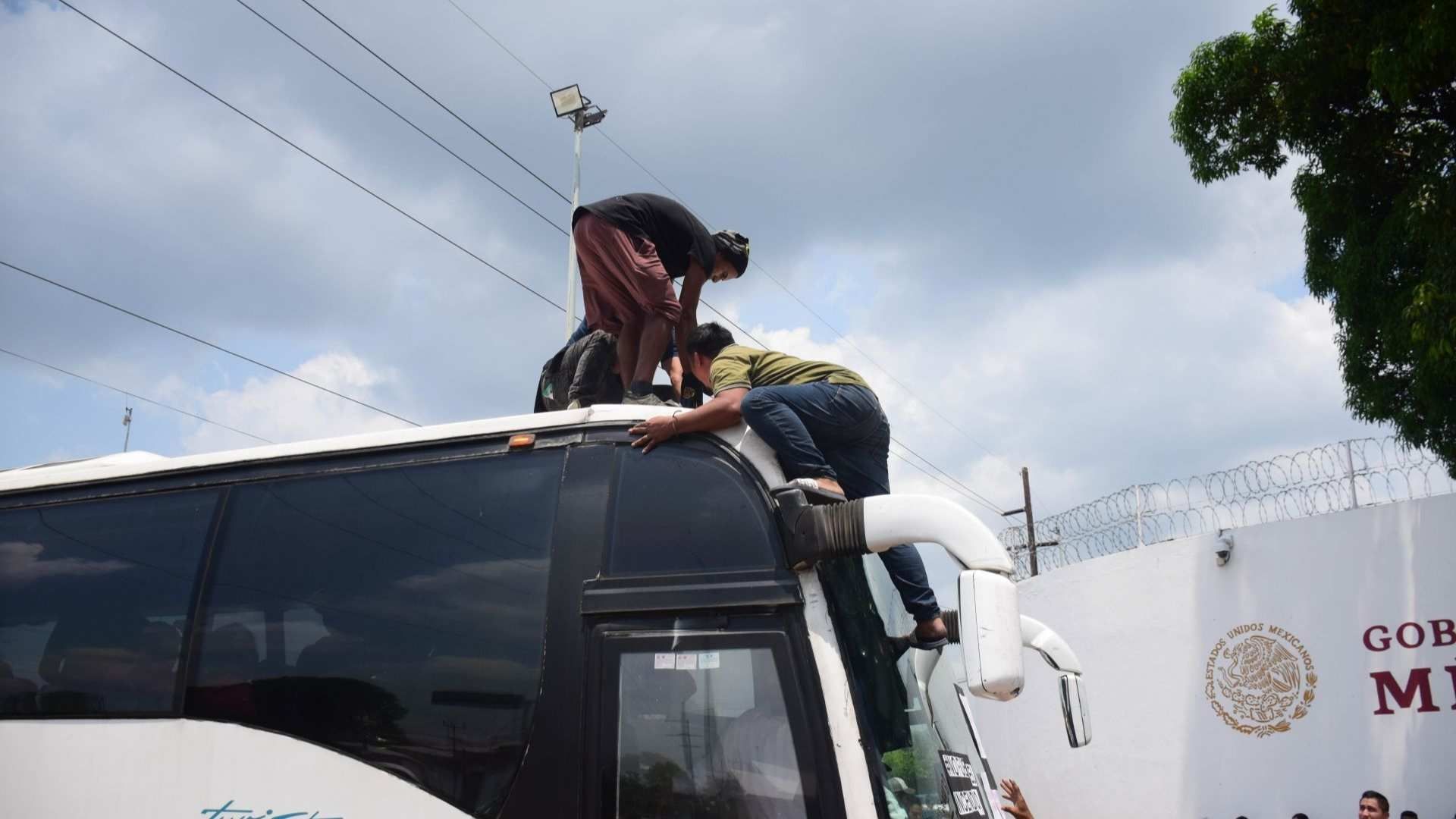 Protesta de migrantes en Tapachula, Chiapas