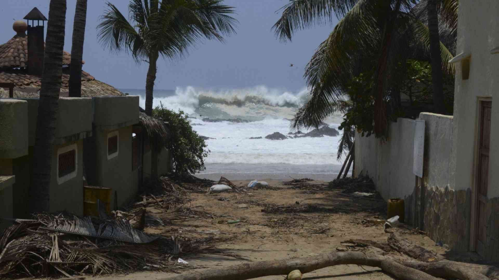 Mar de fondo en costas de Oaxaca