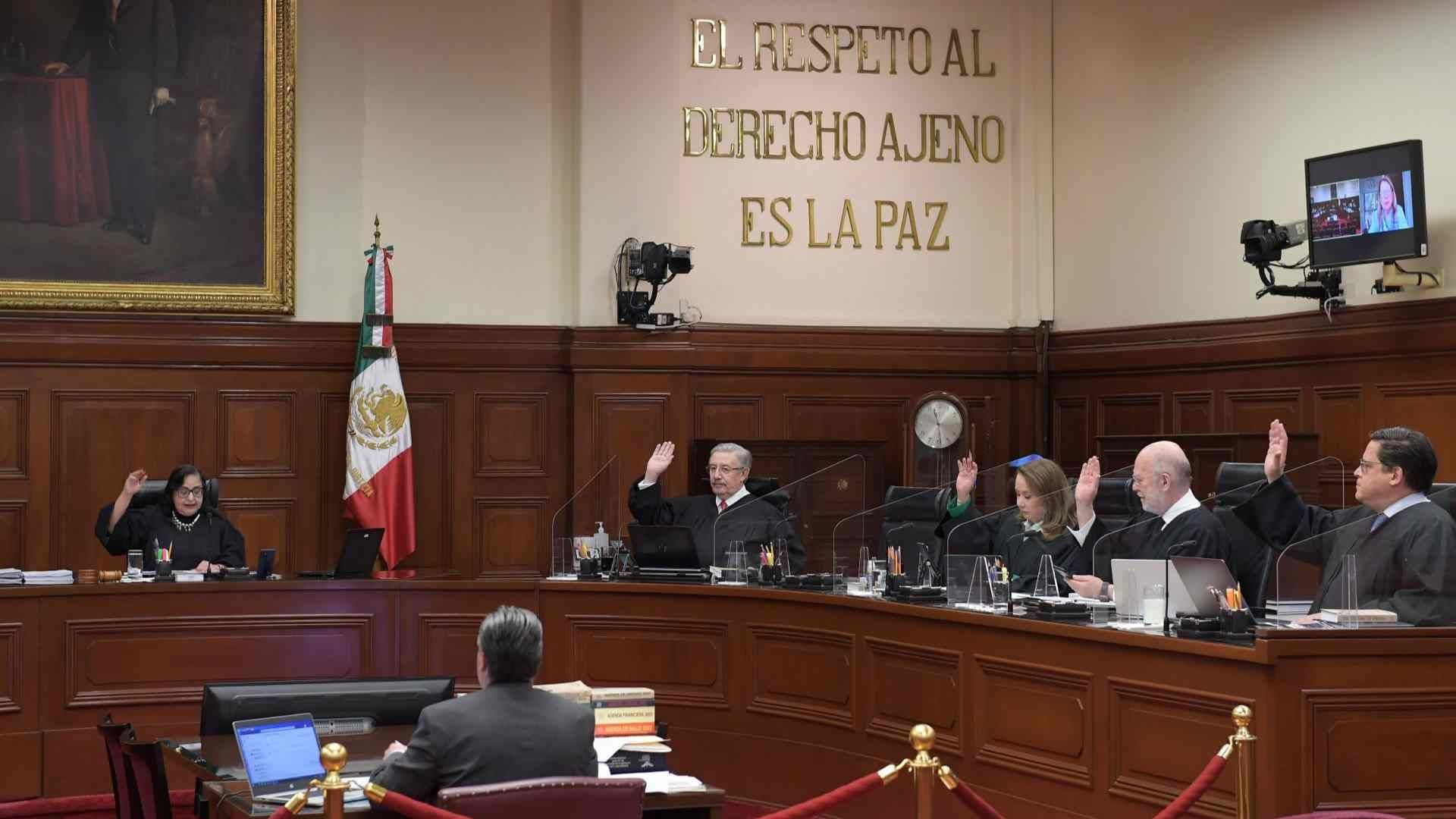 El pleno de la Suprema Corte de Justicia de la Nación el pasado 25 de abril