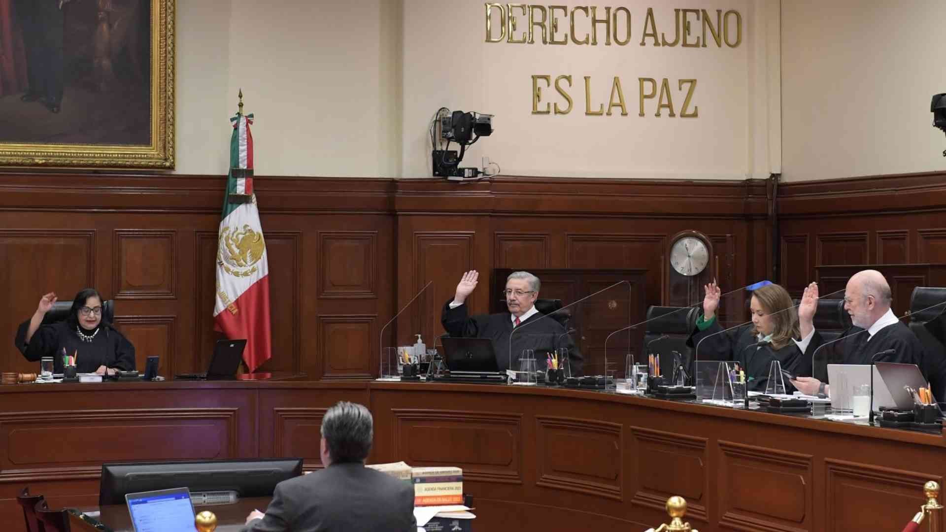 Sesión de la Suprema Corte de Justicia de la Nación