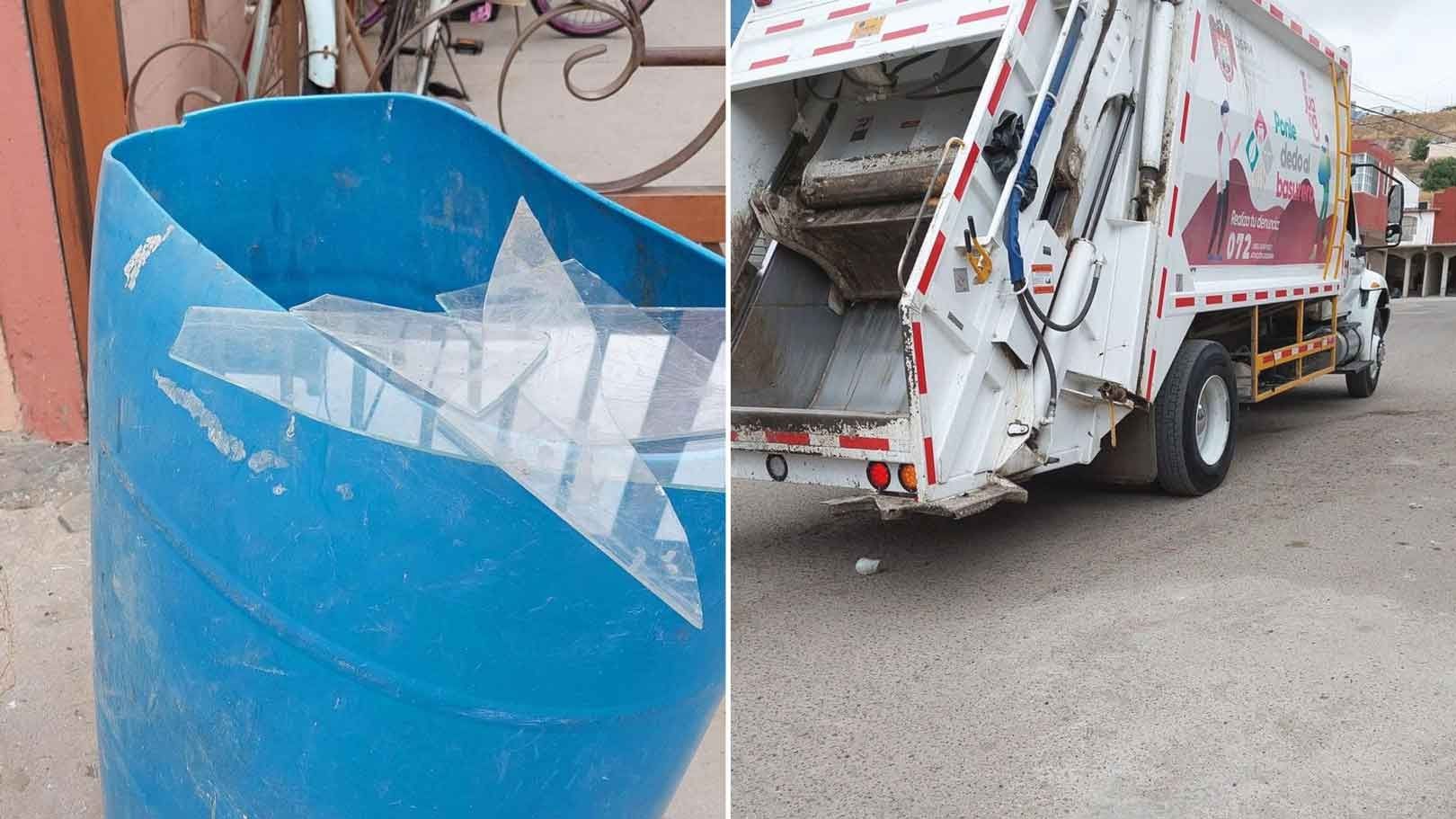 Vidrios Rotos en la Basura Cortan Dedo de un Recolector 