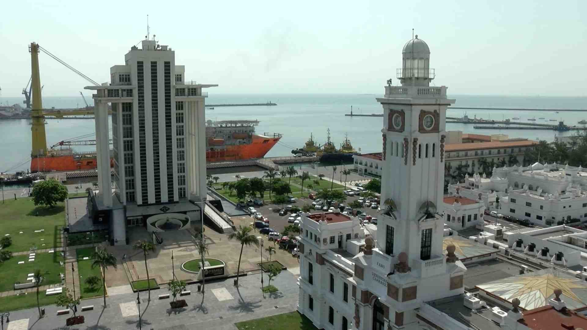 Zona del malecón de la ciudad de Veracruz