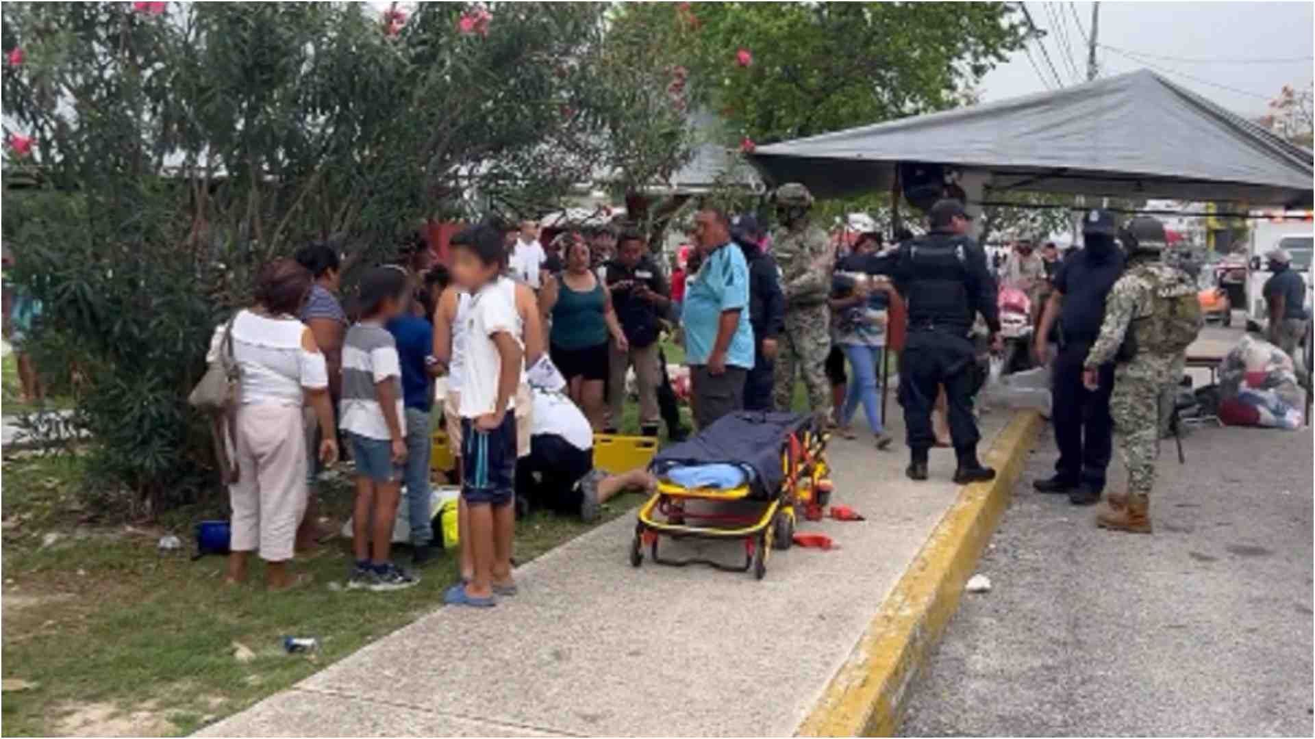 Balacera en tianguis de Cancún, Quintan Roo