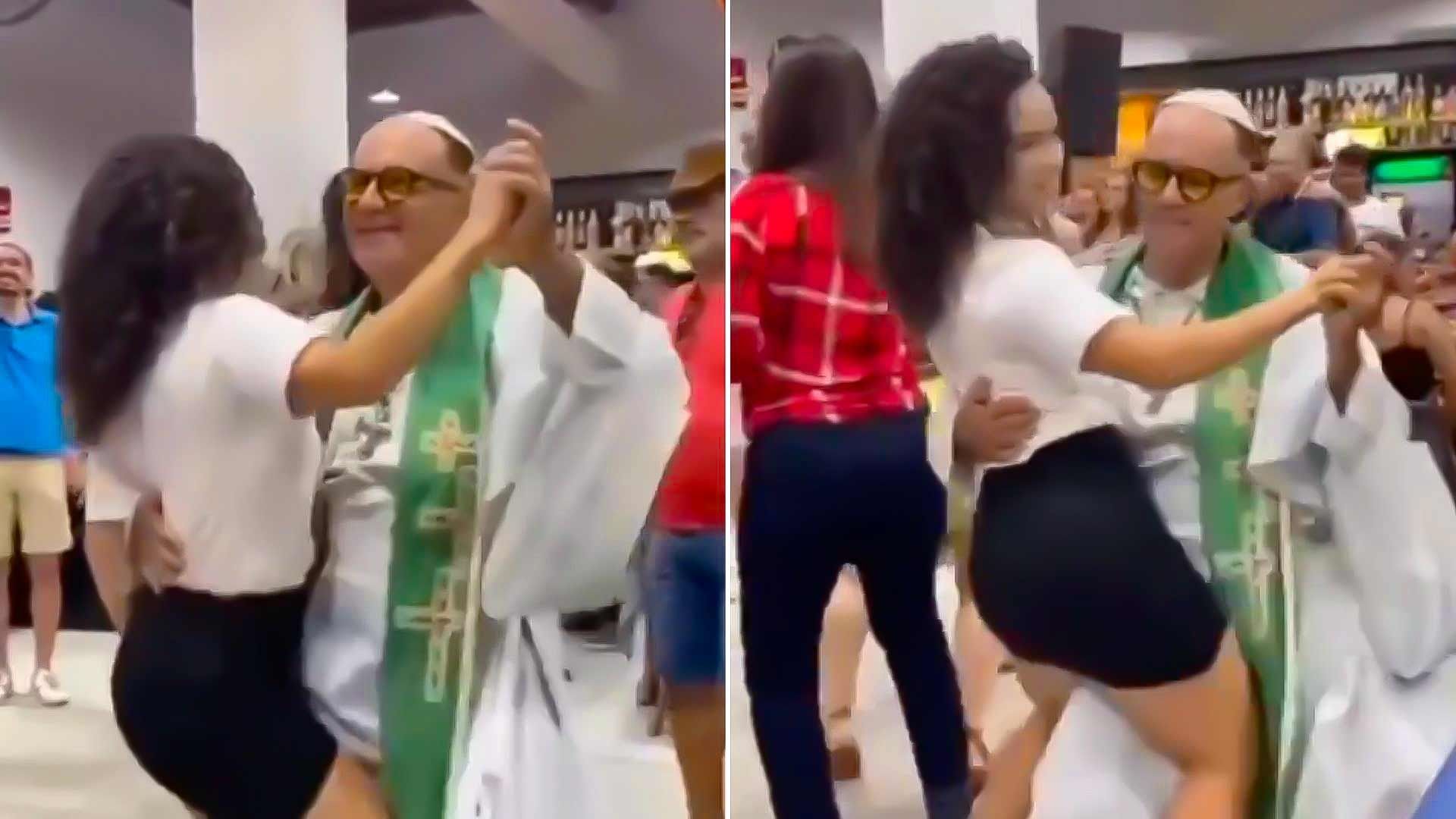 Supuesto Sacerdote Baila con Mujer; Video es Viral y Desata Críticas