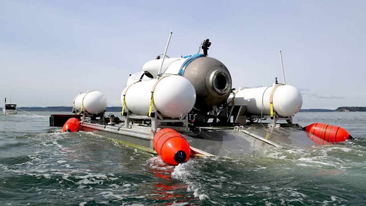 El submarino Titán antes de una de sus expediciones