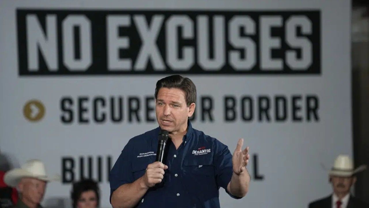 El candidato presidencial republicano Ron DeSantis