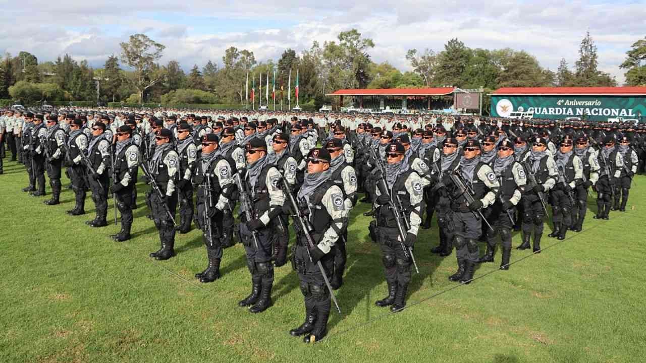 AMLO celebra el cuarto aniversario de la Guardia Nacional