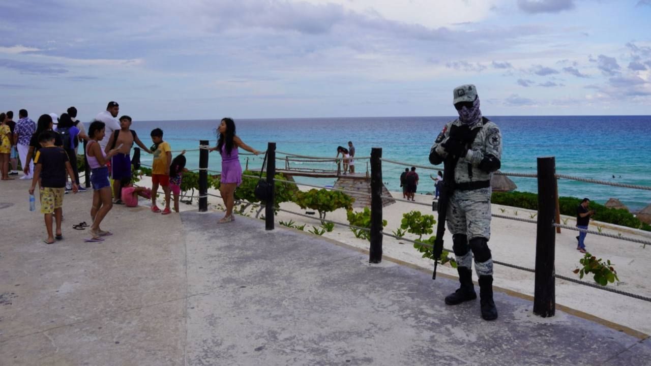 Inició el despliegue de elementos de la Guardia Nacional en Cancún para reforzar la seguridad