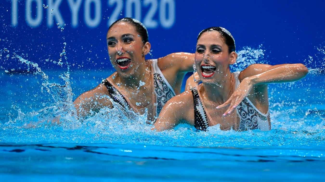 Nadadoras Nuria Diosdado Garcia y Joana Jimenez Garcia