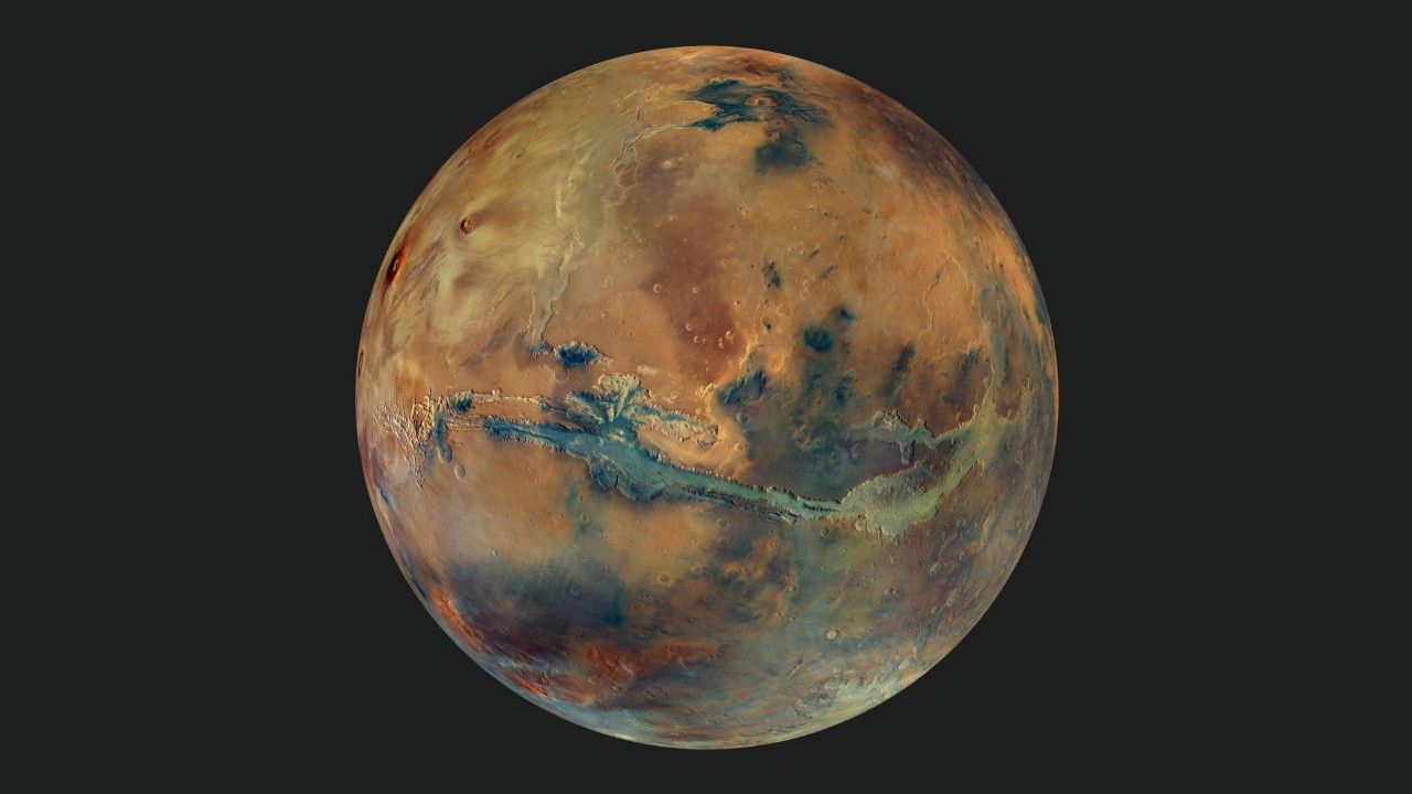 Una nueva imagen, para contemplar Marte "como nunca antes se había visto" y con unos colores sin precedentes, marcó los 20 años de la misión Mars Express 