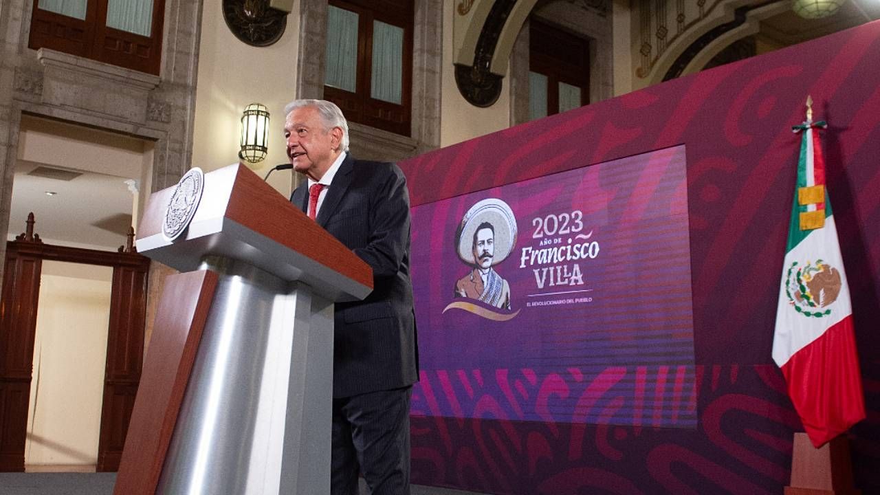 El presidente Andrés Manuel López Obrador ofrece su conferencia mañanera