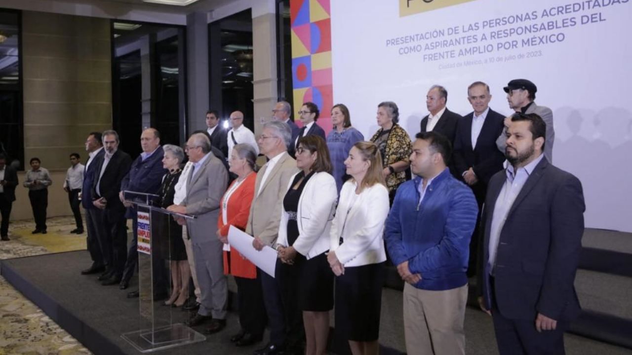 Frente Amplio por México anuncia a aspirantes contendientes