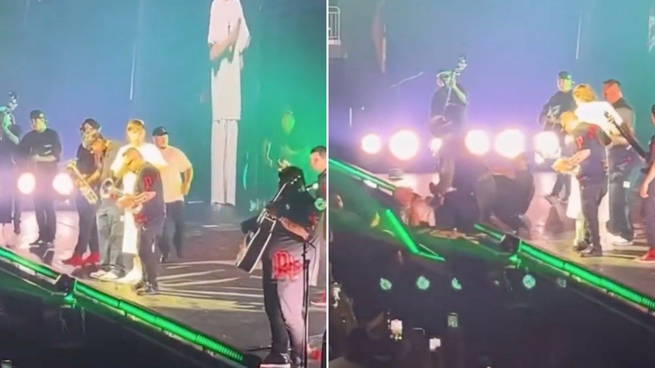 Video: Taclean a Fan de Peso Pluma que Subió al Escenario