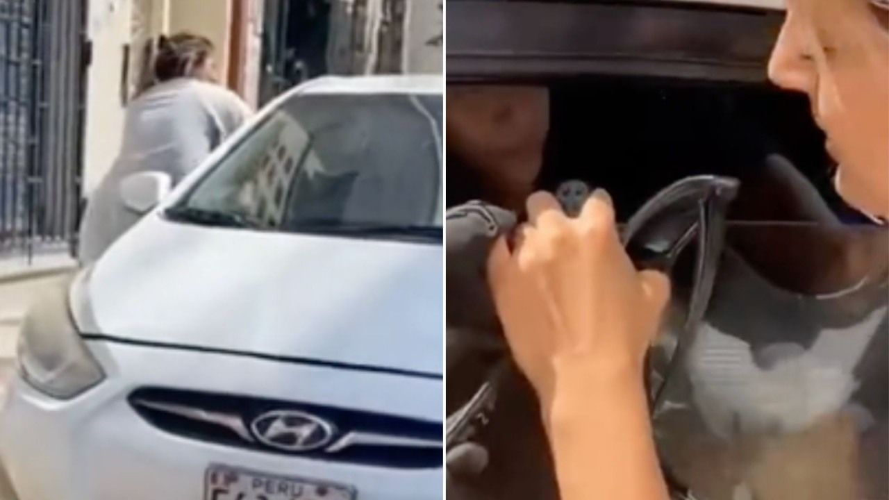 Video: Descubre a su Esposo con la Amante y los Persigue en Taxi