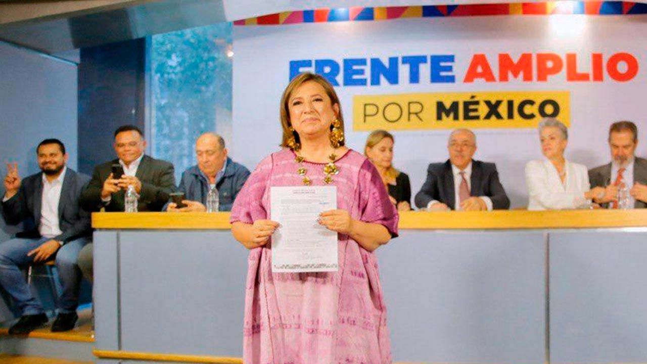 Xóchitl Gálvez formaliza registro como aspirante a responsable del Frente Opositor