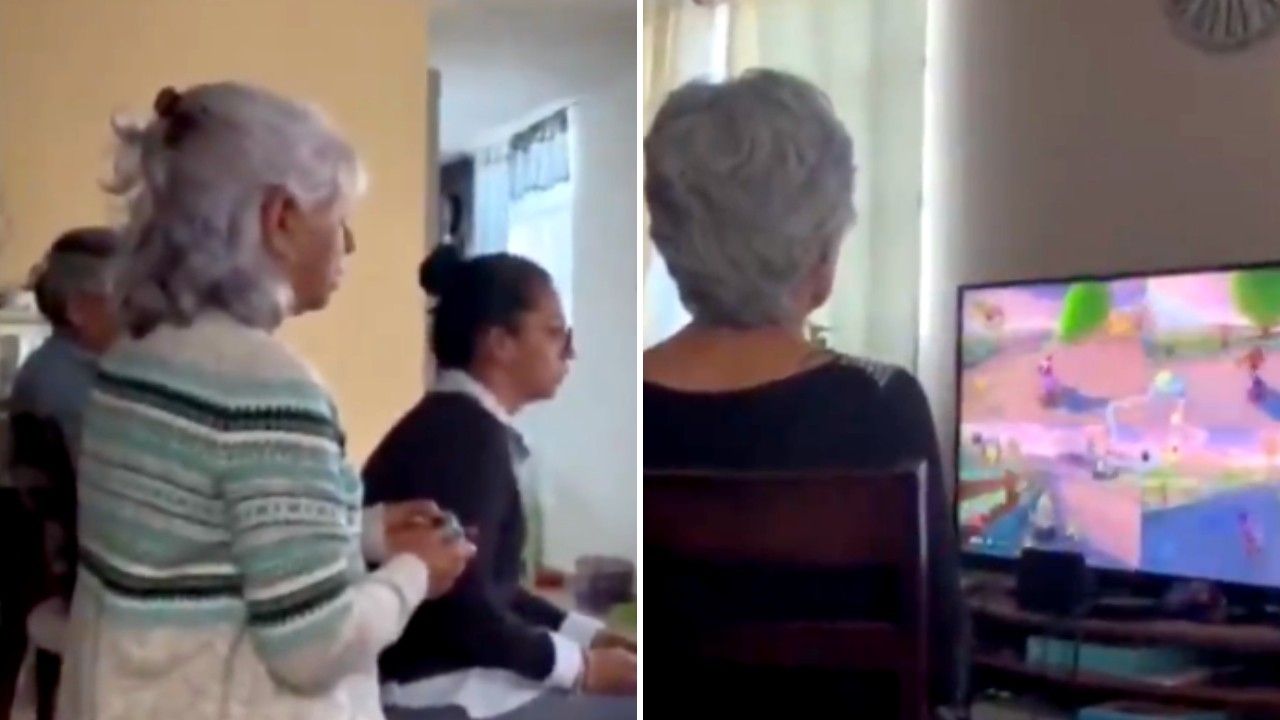 Un video de abuelitas gamers que se reúnen a jugar Mario Kart 8 Deluxe se han hecho viral en redes sociales