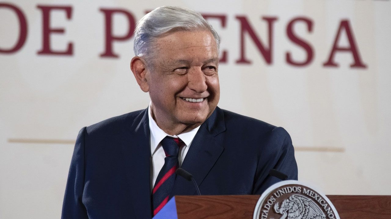 López Obrador en conferencia matutina en Palacio Nacional el 31 de julio de 2023. Foto: Presidencia de la República