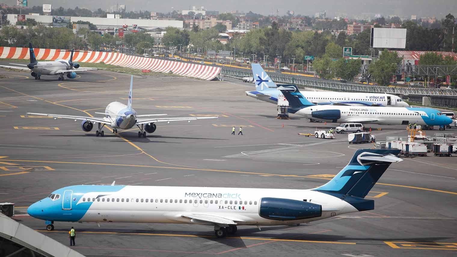 Aviones de la antigua Mexicana de Aviación. 