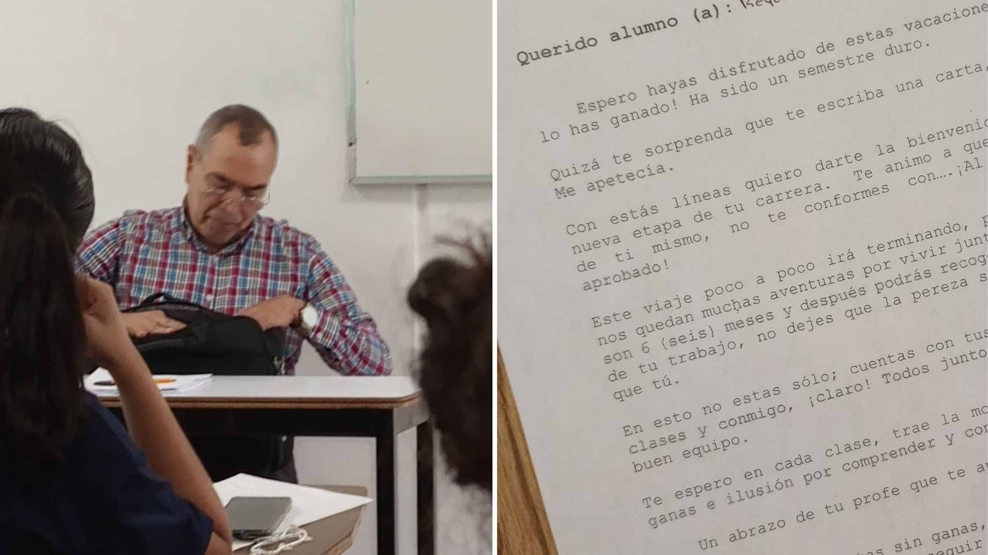 Tras las Vacaciones un Profesor Así Recibió a sus Alumnos en Tabasco 