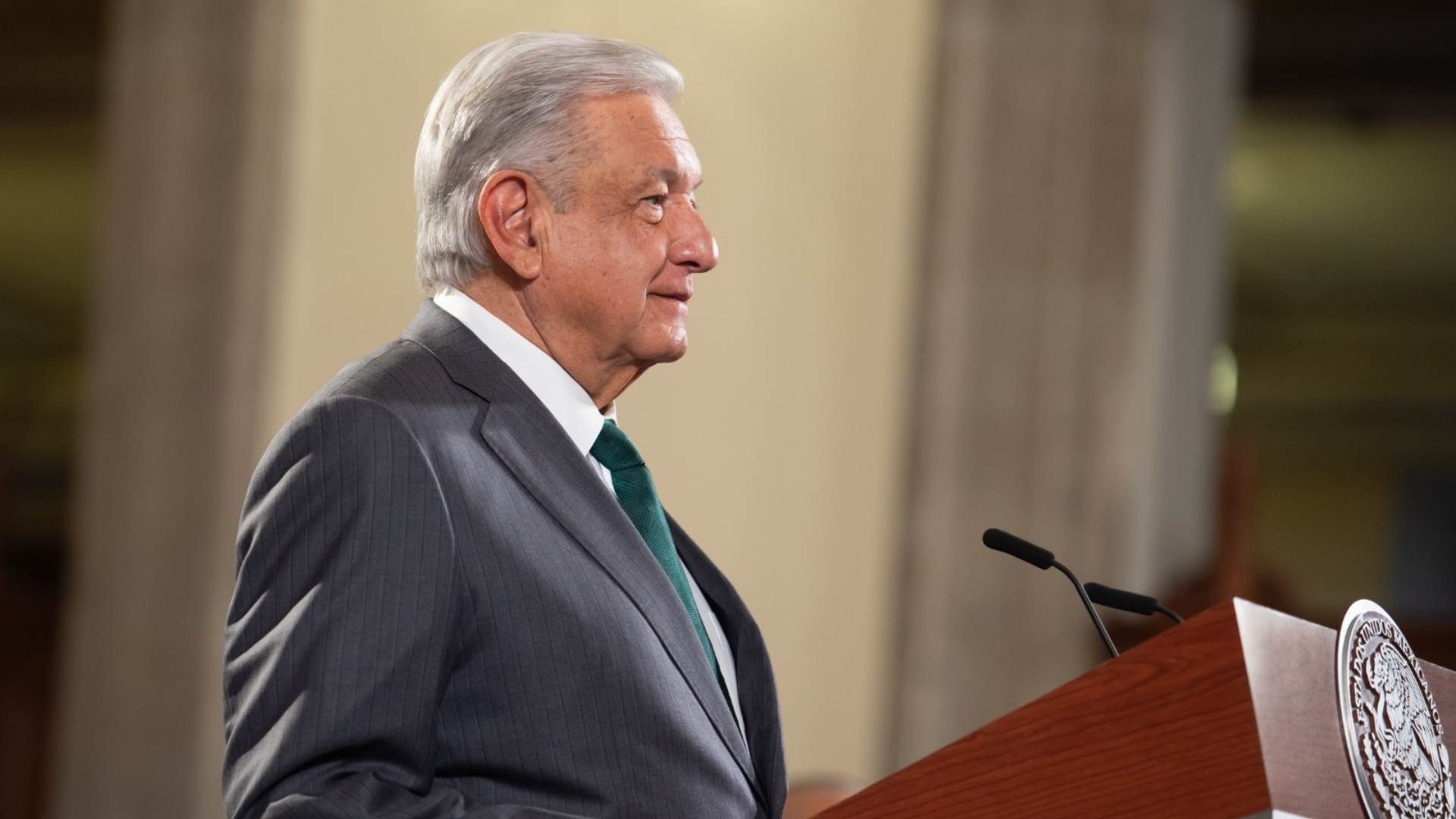 AMLO en conferencia de prensa el 25 de septiembre de 2023.