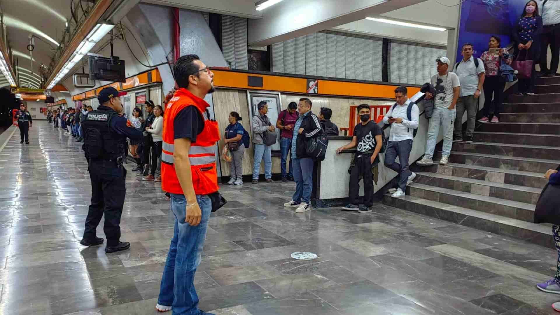 Simulacro de Sismo 2023 en el Metro de la CDMX