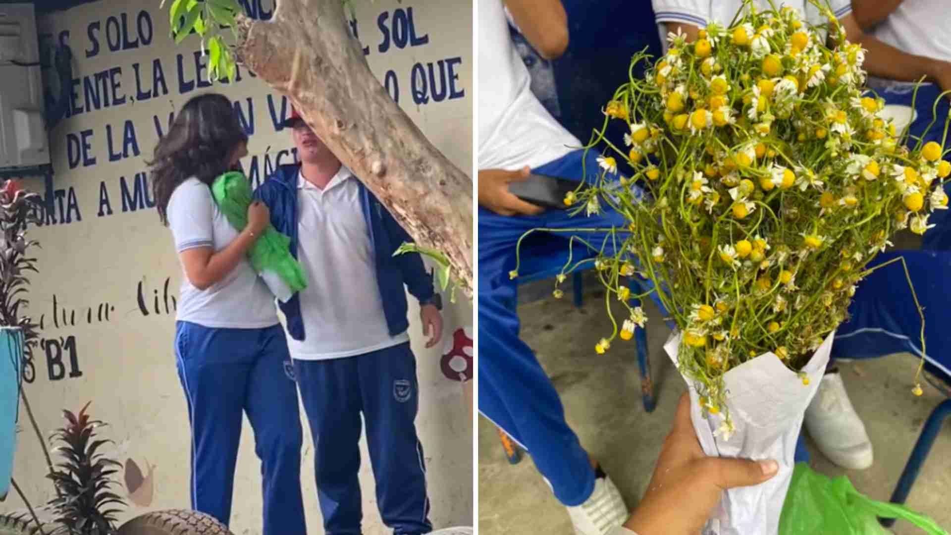 Joven Espera Flores Amarillas y Recibe Manzanilla 