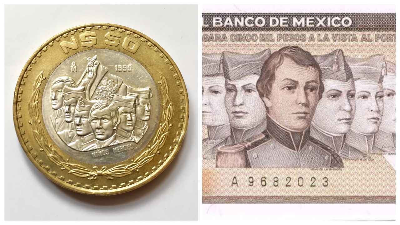 Billetes y Monedas de los Niños Héroes