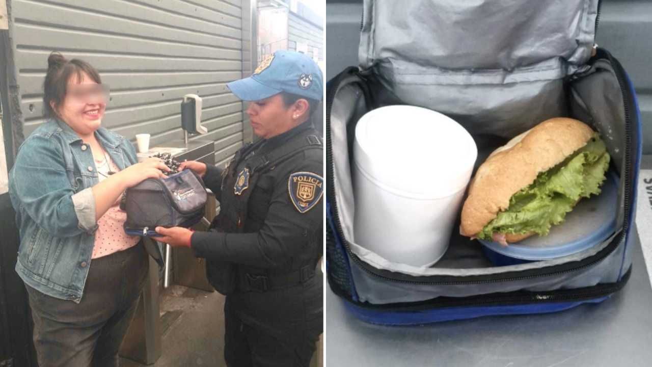 Personal del Metrobús devolvió lonchera en la estación Balderas