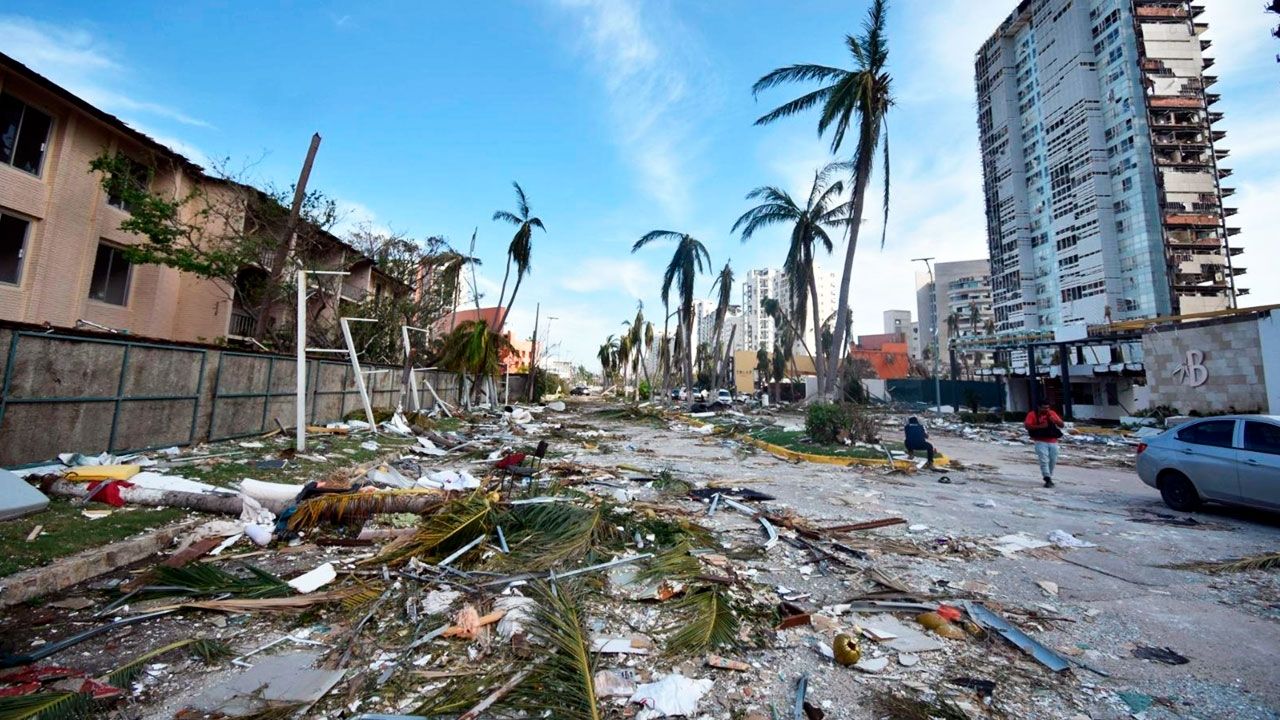 Daños en Acapulco tras huracán Otis