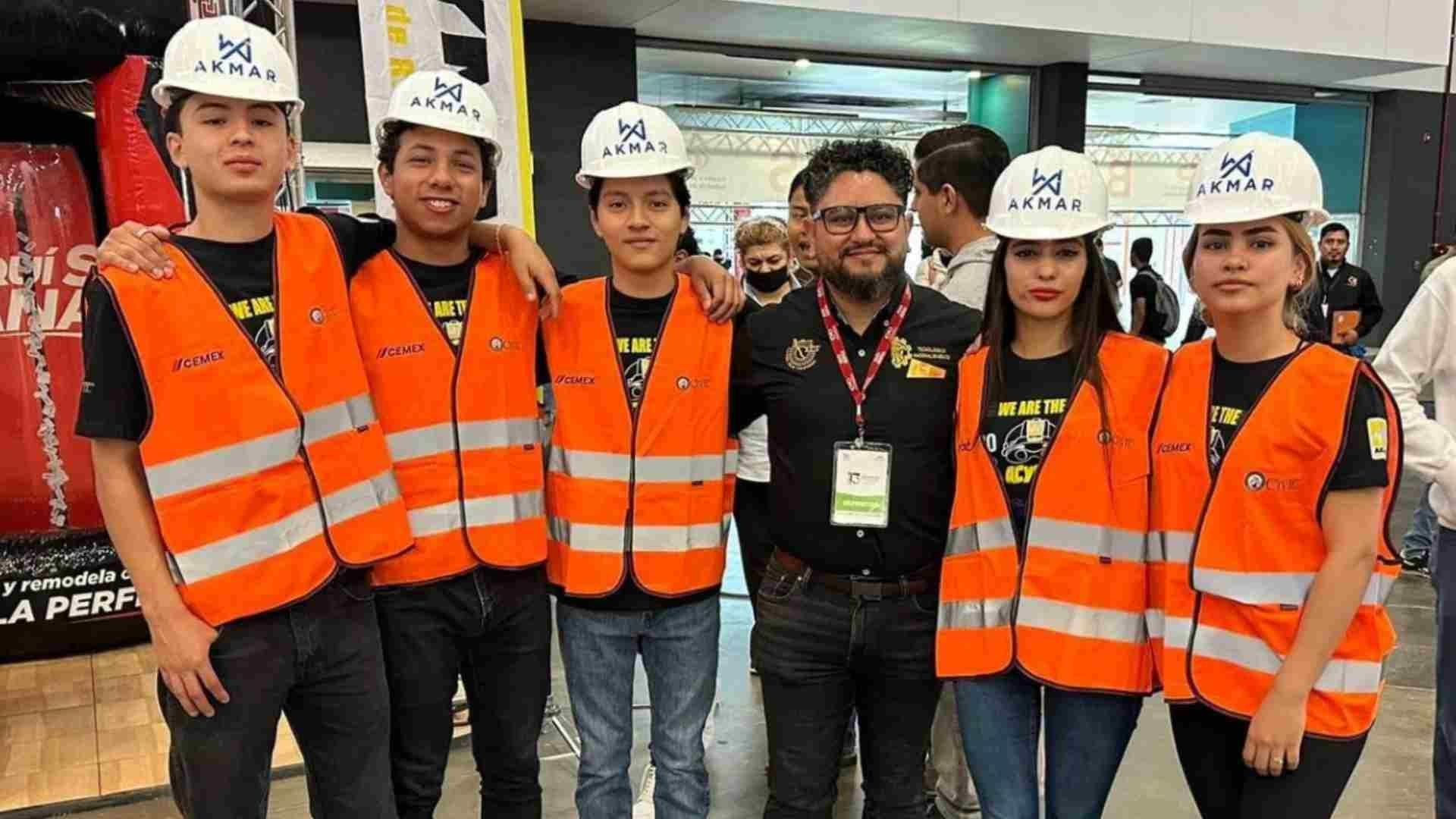 Ganan Primer Lugar Estudiantes del Tec de Tijuana en Concurso de Colado en Expo Construcción