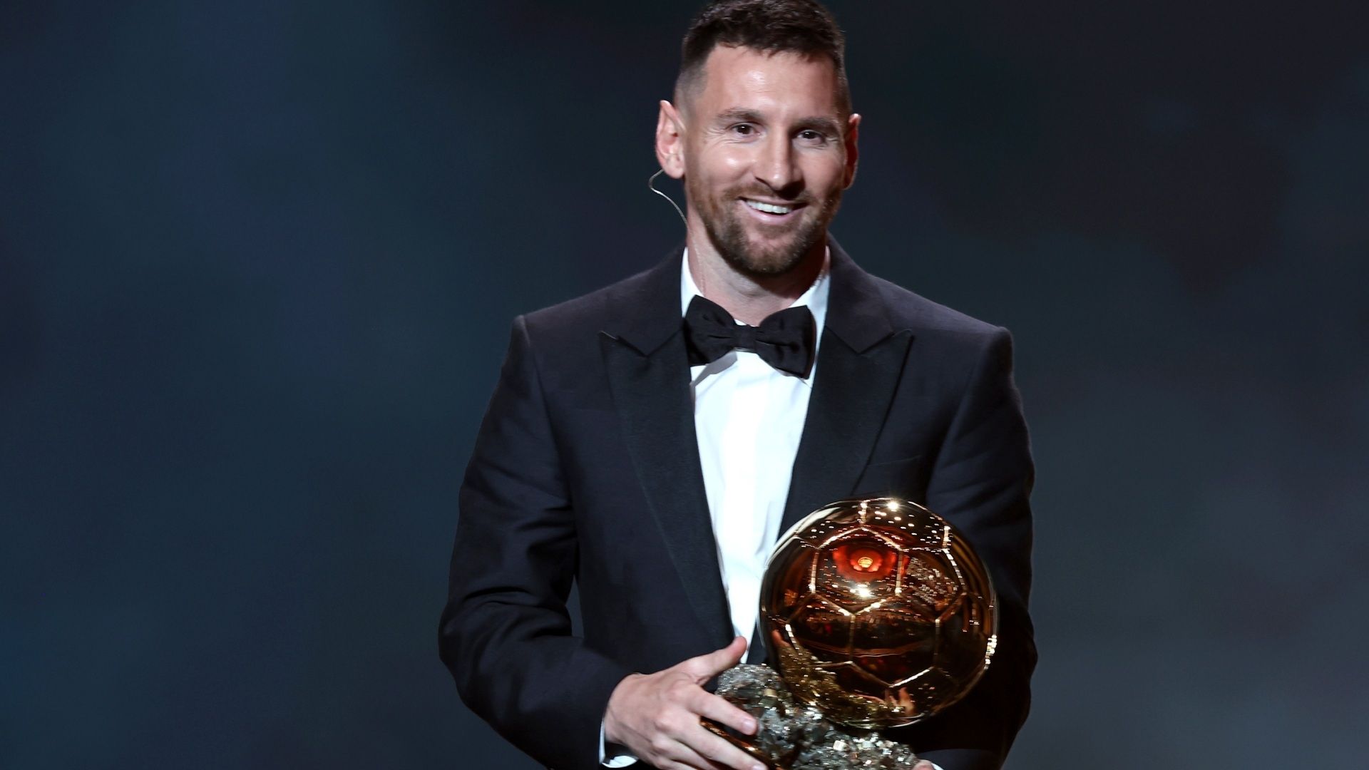 Lionel Messi recibió el Balón de Oro 2023 en el teatro Chatelet de París, Francia