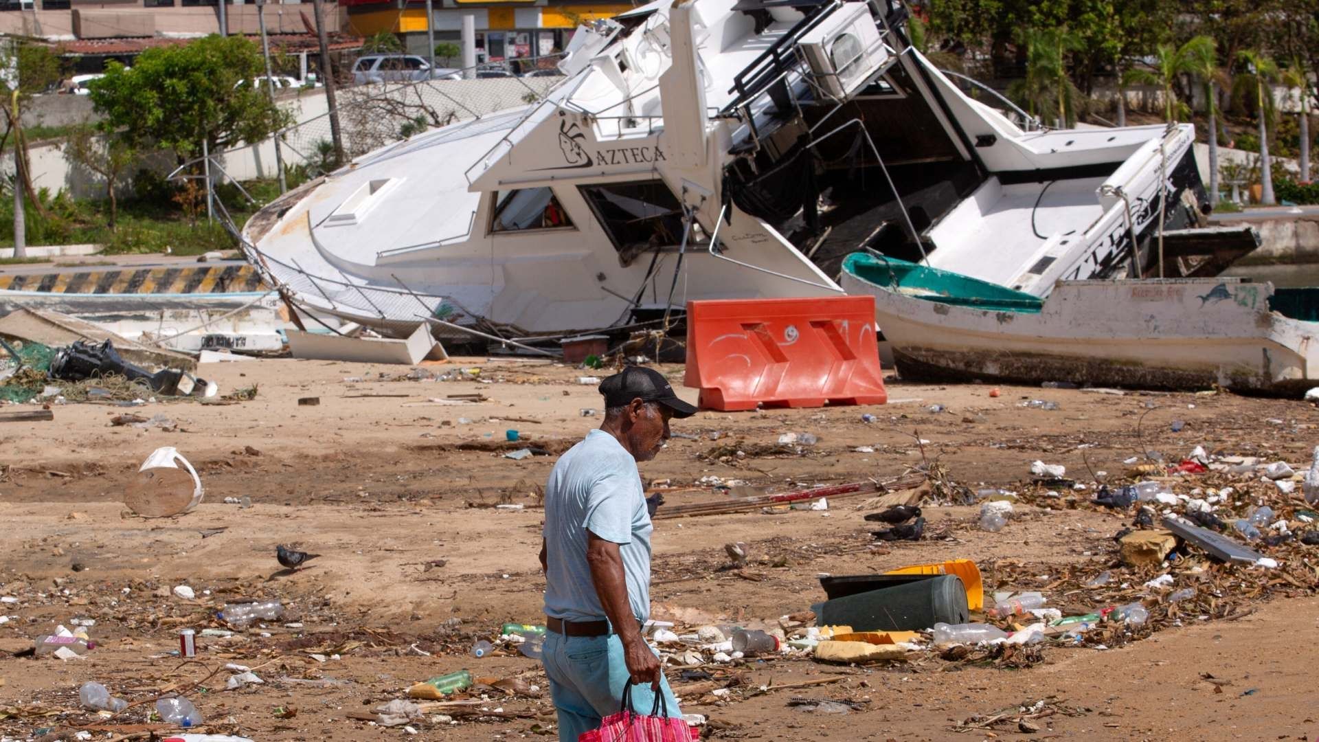 Daños por paso de Otis en Acapulco