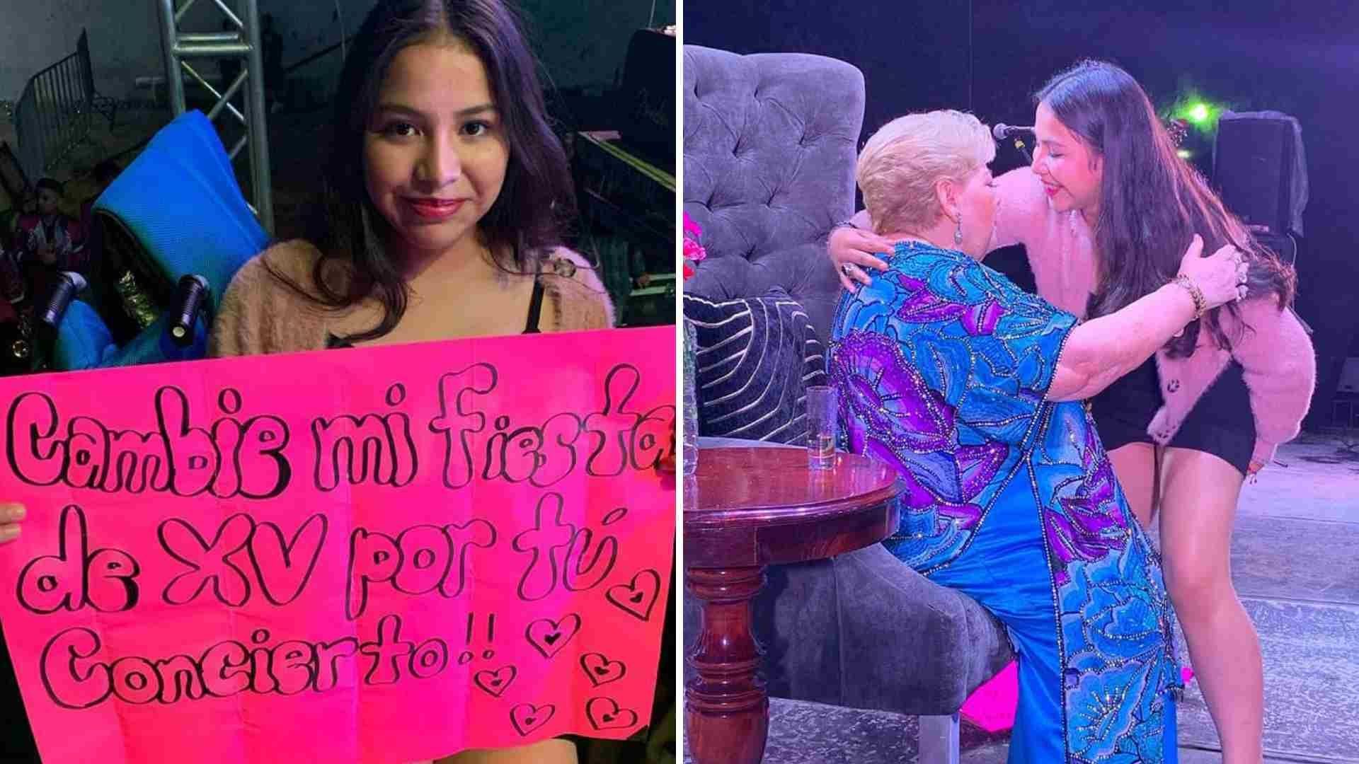 Quinceañera Cambia Fiesta por Concierto de Paquita la del Barrio