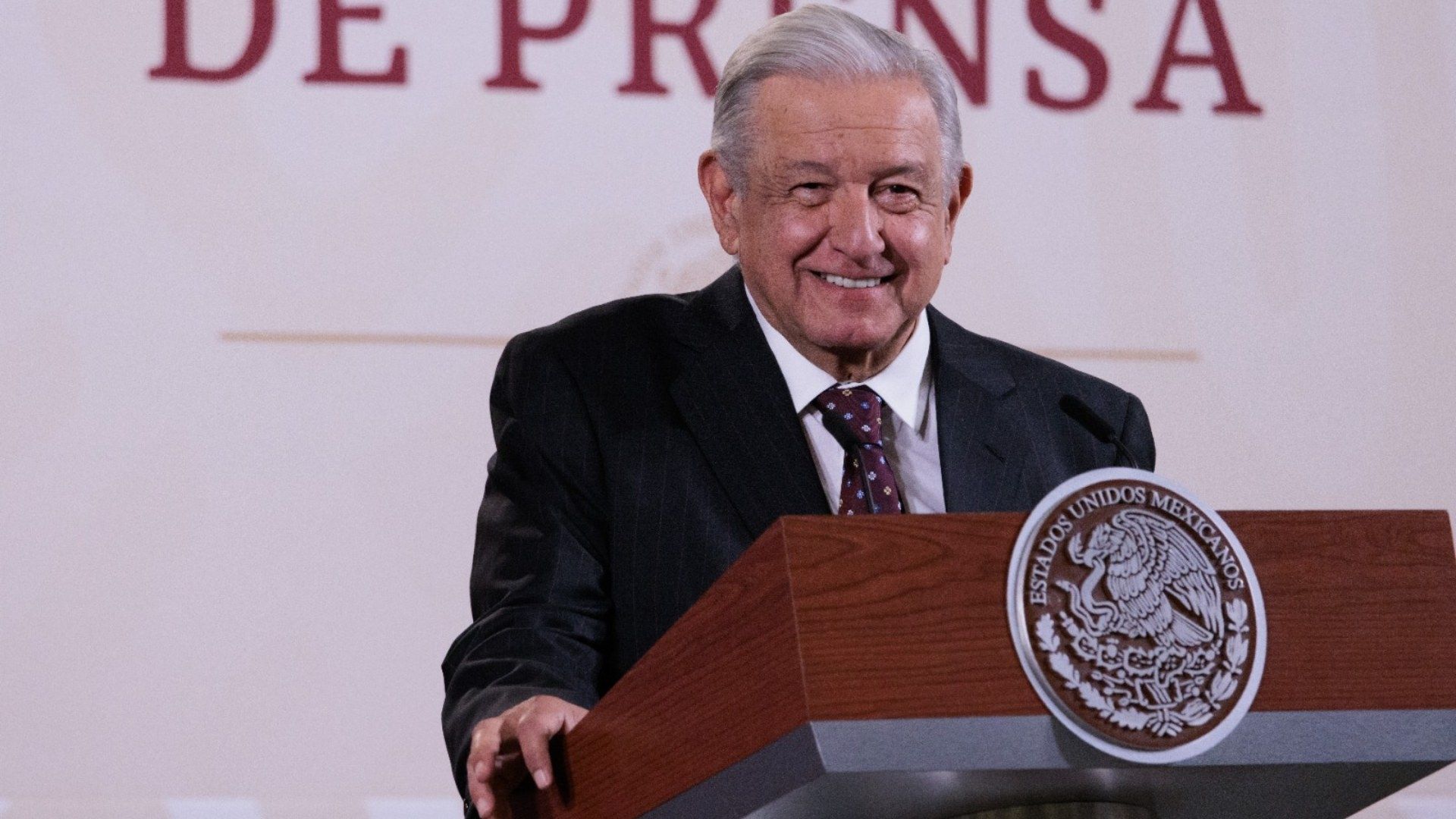 Andrés Manuel López Obrador en conferencia de prensa