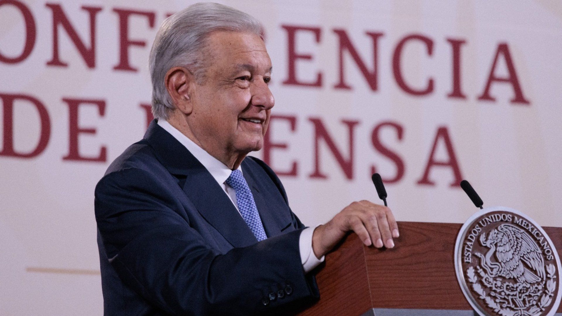 López Obrador en su tradicional conferencia matutina.