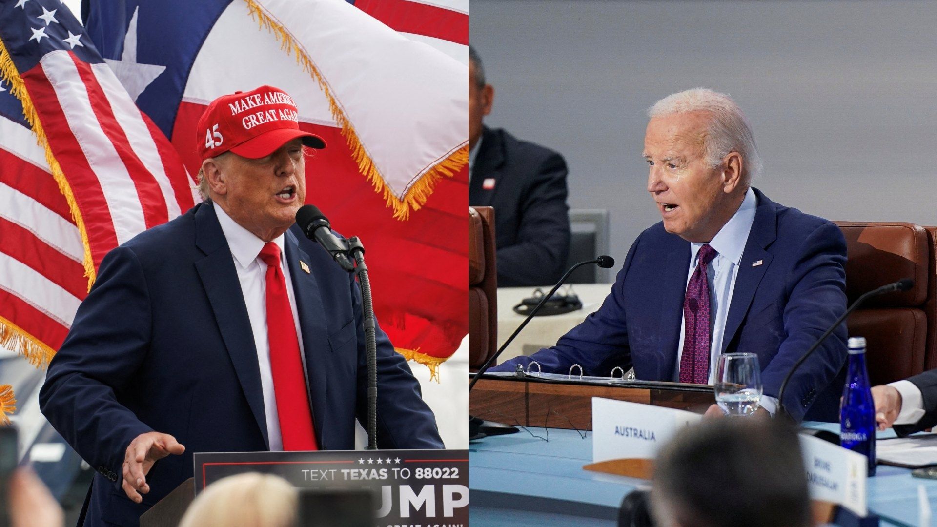 Donald Trump y Joe Biden