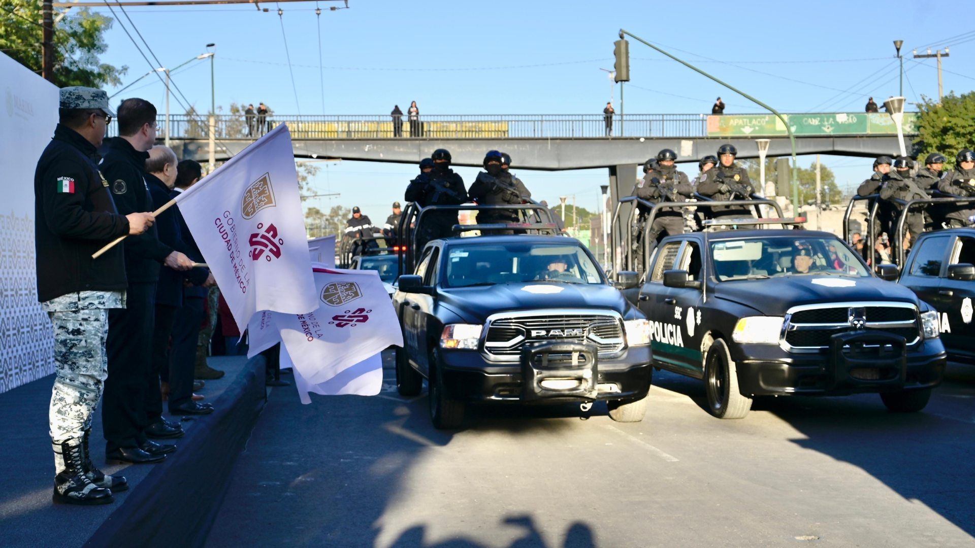 Operativo de seguridad en la alcaldía Iztacalco